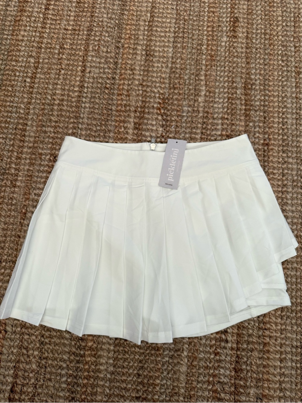 Pickleball White Pleated  Skort with Tag
